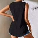 Chic Long Sleeve Blouse with Textured Design and Button Accents