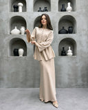 Ruffled Button Placket Dress for Women