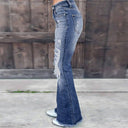 Retro-Inspired Women's Flared Jeans