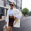 Chic Oversized Blazer Jacket with Pockets