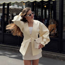 Chic Oversized Blazer with Puff Sleeves