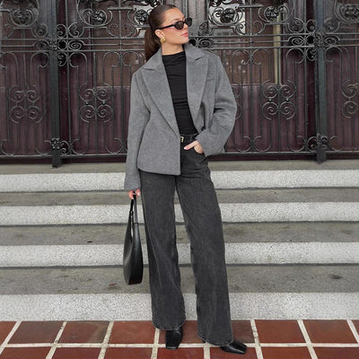 Chic Plus Size Blazer Jacket for Women