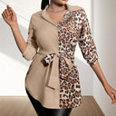 Reversible Women's Blouse with Waist Belt