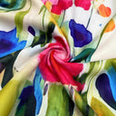 Floral Print Short Dress with Statement Sleeves