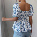 Floral Wrap Blouse for Women