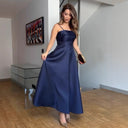 Off-Shoulder Evening Dress with Flared Skirt for Women