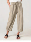 Stylish Summer Pants with Elastic Waistband
