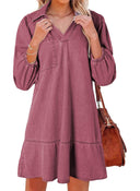 Stylish Women's Denim Dress with Chic Cut