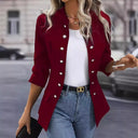 Chic Women's Blazer with Snap Buttons
