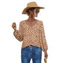 V-Neck Blouse with Stylish Voluminous Sleeves