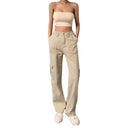 Stylish Women's Cargo Pants with Side Pockets