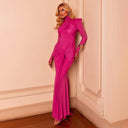 Chic Women's Evening Dress with Sophisticated Draping Design