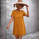 Polka Dot Short Sleeve Dress for Women