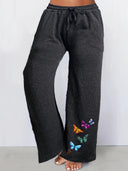 Butterfly Print Women's Relaxed Trousers