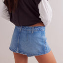 Frayed Hem Women's Denim Skirt - Chic Style