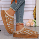 Glitter-Accent Women's Cozy Slippers