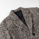 Chic Wool Blazer Jacket with Waist Belt