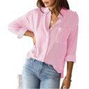 Chic Striped Women's Blouse for Everyday Wear