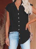 Airy Short Sleeve Blouse in Premium Fabric