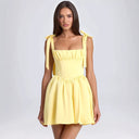 Adjustable Straps Fluffy Skirt Dress for Women