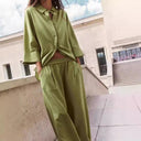 Stylish Women's Linen Blouse with Chic Design