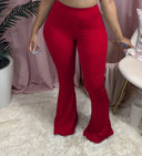 High-Waisted Bootcut Leggings in Soft Jersey