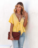 Women's Deep V-Neck Loose Fit Blouse