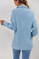 Chic Striped Long Sleeve Blouse for Women