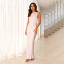 Chic Shiny Floor-Length Dress for Women