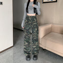 Camouflage Cargo Pants for Women with Utility Pockets