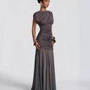 Chic Ruffled Evening Dress for Women