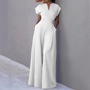 Chic Wide-Leg Jumpsuit with Convenient Pockets for Women