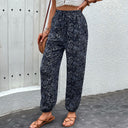 Chic Women's Harem Pants with Elastic Waist and Side Pockets