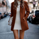 Chic Long Blazer with Stylish Pockets and Tailored Silhouette