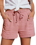 Stylish Women's Summer Shorts with Elastic Waist and Pockets