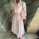 Flowing Skirt Women's Dress in Chic Style