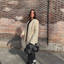 Chic Blazer Jacket with Glamorous Stone Detailing