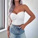 Trendy Women's Frayed Hem Denim Skirt