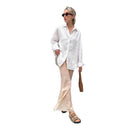 Stylish Oversized Long Sleeve Women's Blouse