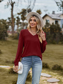 Chic V-Neck Top with Puff Sleeves for Women
