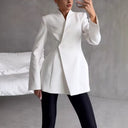 Chic Asymmetrical Blazer Jacket for Women