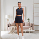Chic High-Waisted Pleated Skirt for Women