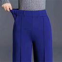 Chic High-Waisted Palazzo Pants with Side Pleats