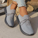 Women's Elastic Knit Sneakers with Supportive Insole