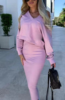 Stylish Women's Mini Dress and Sweater Set