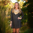 Chic Women's Lace Long Sleeve Dress