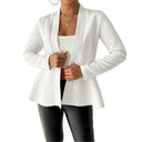 Chic Textured Fabric Blazer for Women