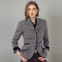 Stylish Women's Blazer Jacket with Button Closure and Handy Pockets