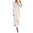 Chic Stand-Up Collar Maxi Dress for Women