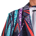 Chic Women's Blazer with Geometric Design